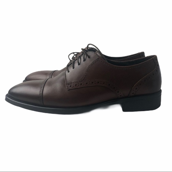 Johnston & Murphy Mens 10 M Oxford Brown Leather - Picture 6 of 11
